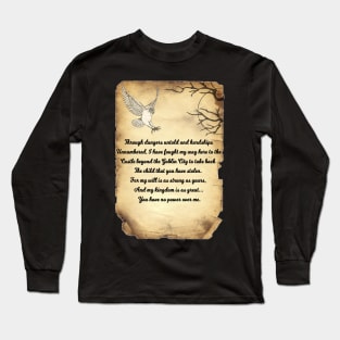 Labyrinth Poem Long Sleeve T-Shirt